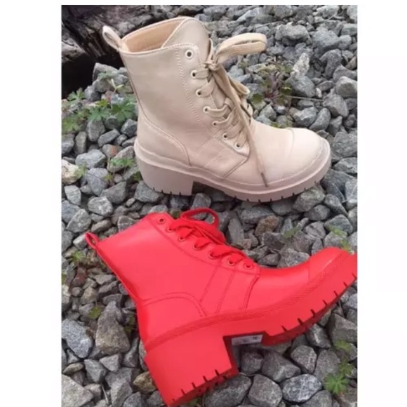 Nude lug sole boot - Picture 3 of 6